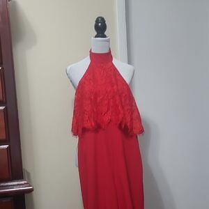 Lulu's  Elegant Red Jumpsuit New With Tags From LULUS. Valentine Date!!